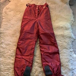 Dark orange insulated Ski pant